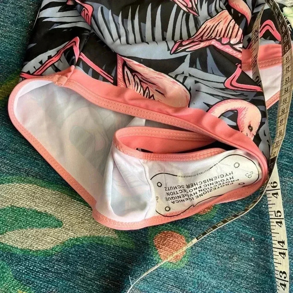 Flamingo One Piece Swimsuit Size M Mica - Picture 3 of 5